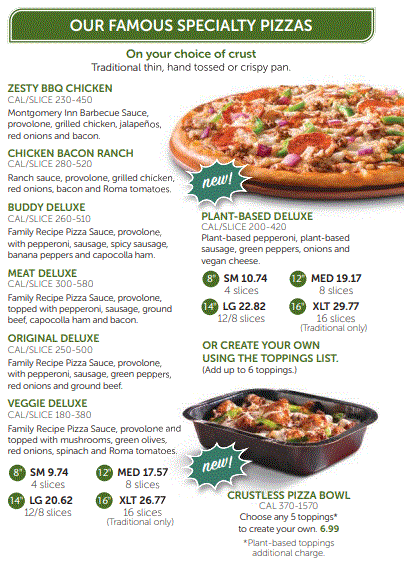 Specialty Pizzas